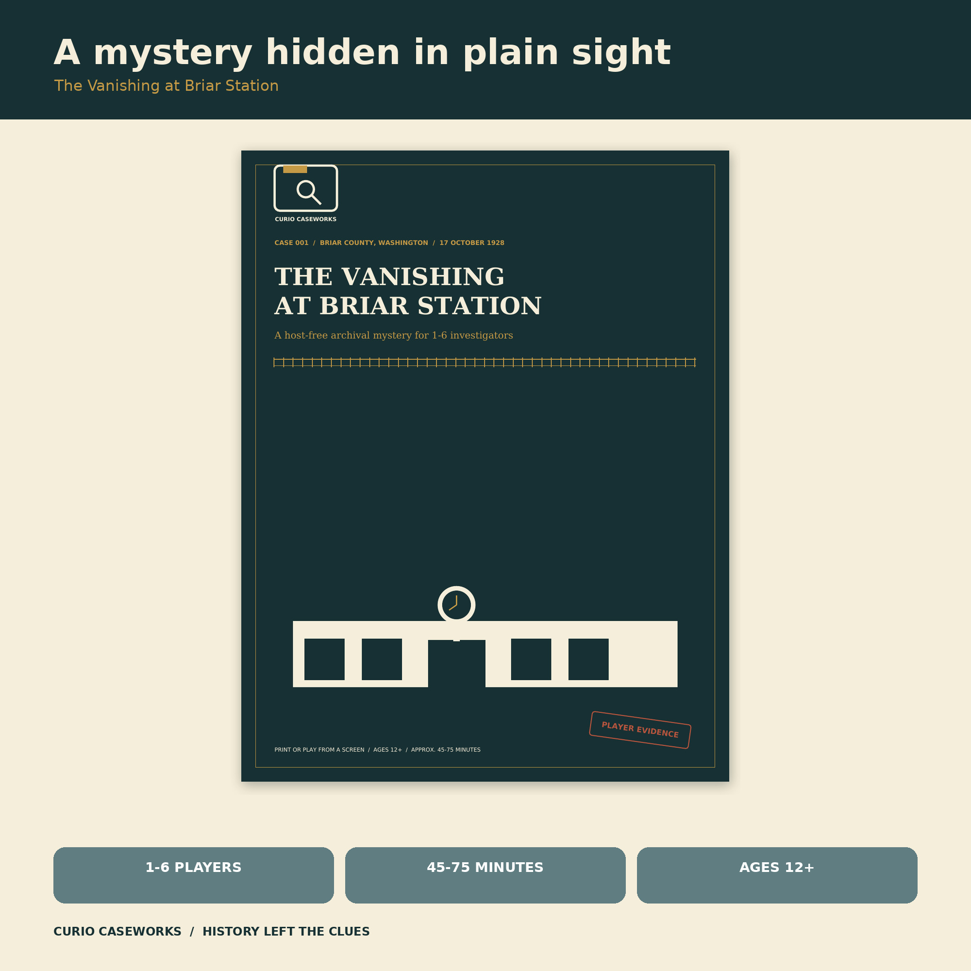 Actual buyer-file preview for The Vanishing at Briar Station
